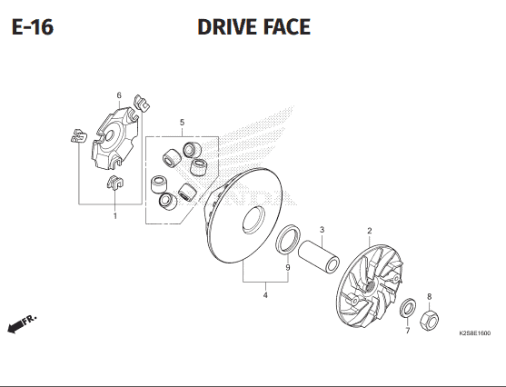 E-16 Drive Face – Katalog Honda Vario Evo 160 K2SM