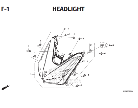 F-1 Headlight – Katalog Honda Vario Evo 160 K2SM