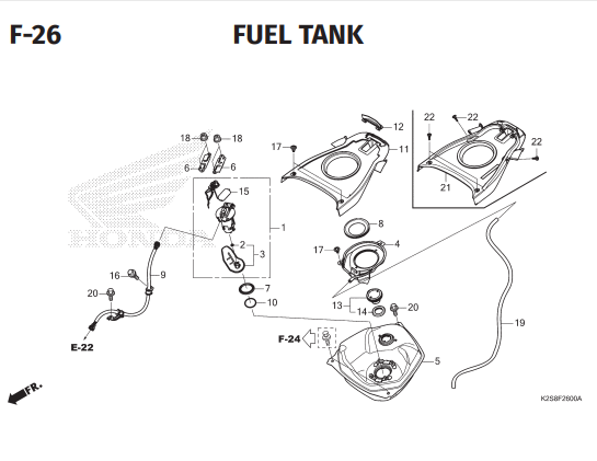 F-26 Fuel Tank – Katalog Honda Vario Evo 160 K2SM