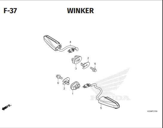 F-37 Winker – Katalog Honda Vario Evo 160 K2SM