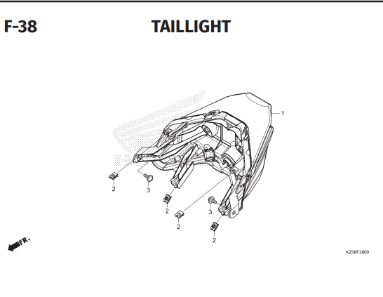 F-38 Taillight – Katalog Honda Vario Evo 160 K2SM