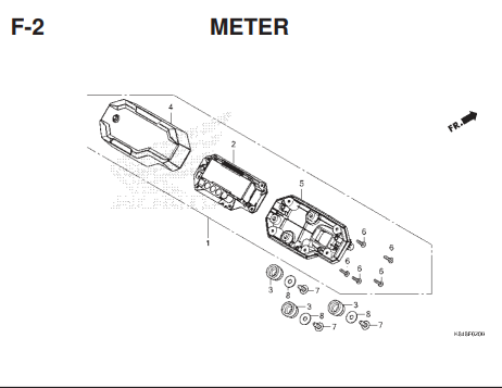 F-2 Meter – Katalog Honda CRF 150L K84F