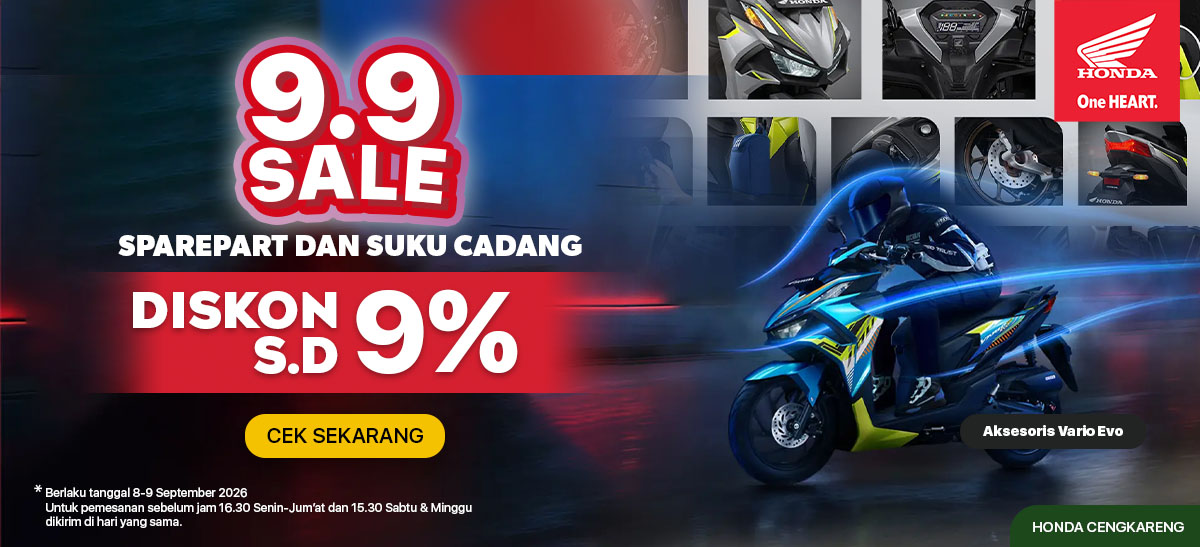 9.9 FULL GAS! Original Parts, Harga Bikin Puas!