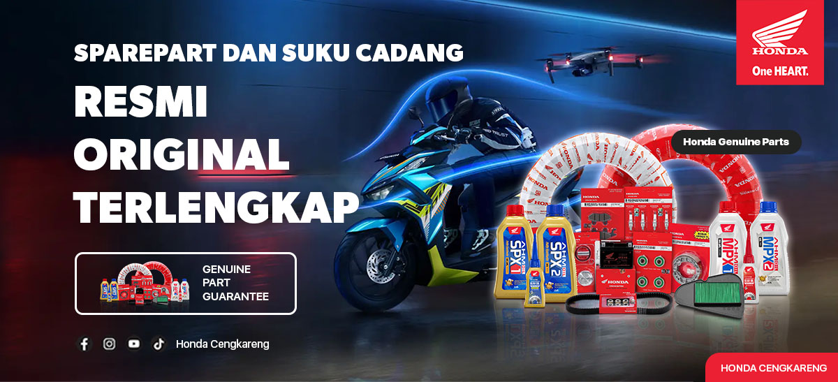 SUKU CADANG HONDA RESMI, ORIGINAL, TERLENGKAP