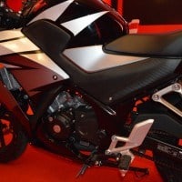 Close Up Honda CBR 150R Black