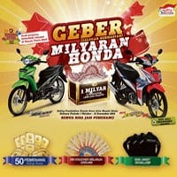 Gelegar Berhadiah Miliaran Honda