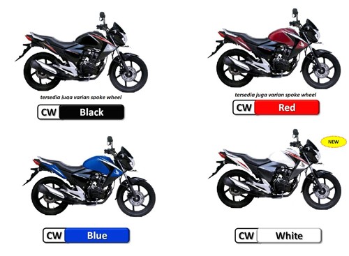 Honda New Mega Pro 2012 Pilihan Warna