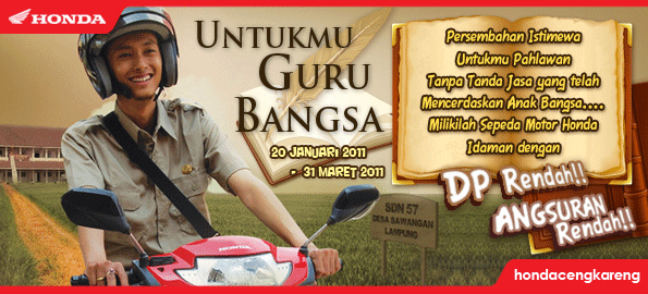 Program Kredit Motor Untukmu Guru Bangsa 2011