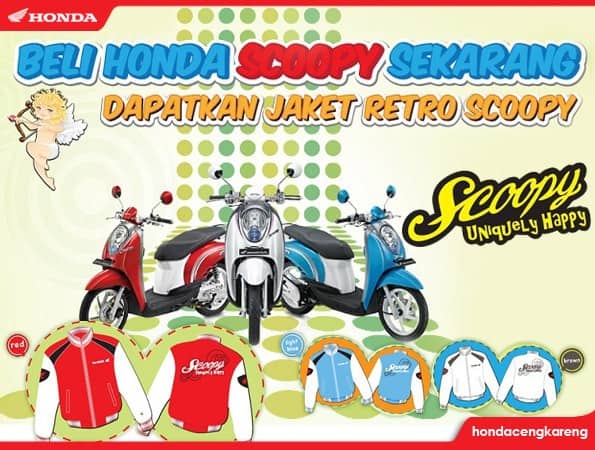 Promo Jaket Retro Honda Scoopy