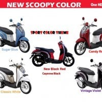 Warna Baru Honda Scoopy Cayenne Black