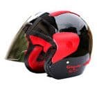 Helm Groovy & Bold Black Red